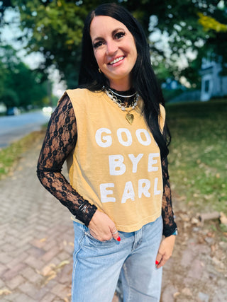 Good Bye Earl Sleeveless Graphic Tee-Graphic Tees-Poppy & Pine-Motis & Co Boutique, Women's Fashion Boutique in Carthage, Missouri