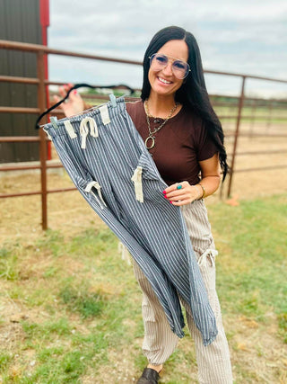 Beau Striped Woven Jogger Pants-Pants-Very J-Motis & Co Boutique, Women's Fashion Boutique in Carthage, Missouri