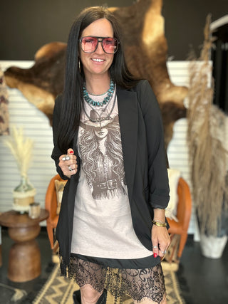 Boho Rocker Cowgirl Graphic Tee-Graphic Tees-J Coons-Motis & Co Boutique, Women's Fashion Boutique in Carthage, Missouri