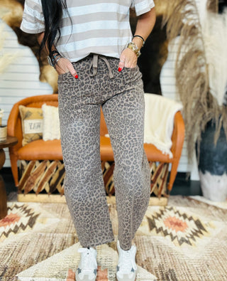 Logan Leopard Crop Barrel Jeans-Jeans-Risen-Motis & Co Boutique, Women's Fashion Boutique in Carthage, Missouri