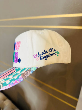 Follow Jesus Colorful Embroidered Hat-Hats-Poppy & Pine-Motis & Co Boutique, Women's Fashion Boutique in Carthage, Missouri