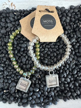 Inspirational Stretch Charm Bracelet-Bracelets-Lost & Found-Motis & Co Boutique, Women's Fashion Boutique in Carthage, Missouri