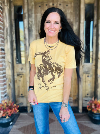 Bucking Horse Graphic Tee-Graphic Tees-Bohemian Cowgirl-Motis & Co Boutique, Women's Fashion Boutique in Carthage, Missouri