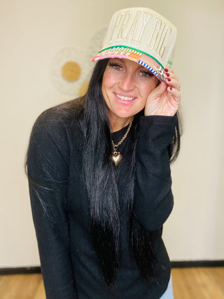 Pray Big Colorful Hat-Hats-Poppy & Pine-Motis & Co Boutique, Women's Fashion Boutique in Carthage, Missouri