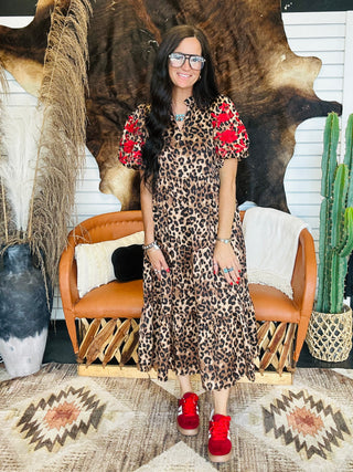 Lexie Leopard Print Midi Dress-Dresses-Jodifl-Motis & Co Boutique, Women's Fashion Boutique in Carthage, Missouri