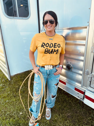 Rodeo Bum Graphic Tee-Graphic Tees-Rodeo Hippie-Motis & Co Boutique, Women's Fashion Boutique in Carthage, Missouri