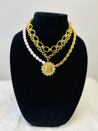 Arden Gold Chunky Chain Necklace-Necklaces-ChanSutt-Motis & Co Boutique, Women's Fashion Boutique in Carthage, Missouri