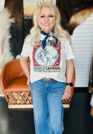 XOXO Wild West Rodeo Boxy Graphic Tee-Graphic Tees-XOXO ART & Co-Motis & Co Boutique, Women's Fashion Boutique in Carthage, Missouri