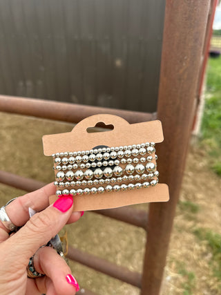 Bracelet Bar Stretch Stack Set-Bracelets-Motis & CO-Motis & Co Boutique, Women's Fashion Boutique in Carthage, Missouri