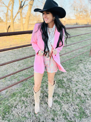 Lariat Links Western Shorts-Shorts-2 Fly-Motis & Co Boutique, Women's Fashion Boutique in Carthage, Missouri