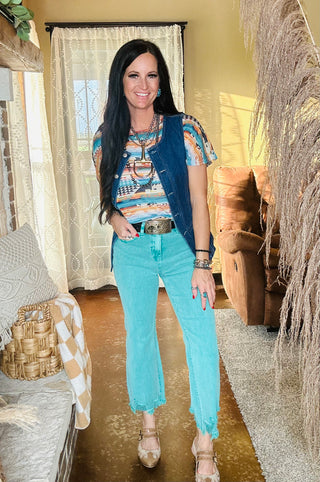 Aztec Daze Mesh Top-Short Sleeves-sterling kreek-Motis & Co Boutique, Women's Fashion Boutique in Carthage, Missouri