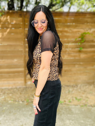 Cher Cheetah Button Up Vest-Vests-Turquoise Haven-Motis & Co Boutique, Women's Fashion Boutique in Carthage, Missouri