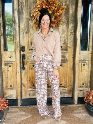 Tucker Brown Western Square Pants