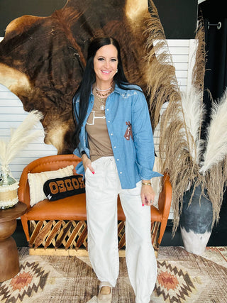 Bemjamin Baggy Ecru Jeans-Jeans-blu pepper-Motis & Co Boutique, Women's Fashion Boutique in Carthage, Missouri