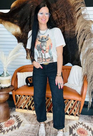 Senor Donkey Graphic Tee-Graphic Tees-Queen Gypsy-Motis & Co Boutique, Women's Fashion Boutique in Carthage, Missouri