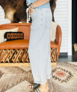 Luke Striped Denim Barrel Jeans-Jeans-blu pepper-Motis & Co Boutique, Women's Fashion Boutique in Carthage, Missouri