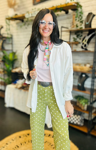 Dawson Cropped Polka Dot Pants-Pants-24th-Motis & Co Boutique, Women's Fashion Boutique in Carthage, Missouri