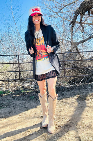 Lingo Black Lace Skort