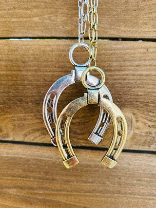 Lucky Horseshoe Necklace-Necklaces-Queen Gypsy-Motis & Co Boutique, Women's Fashion Boutique in Carthage, Missouri