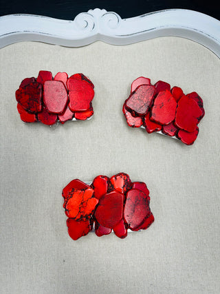 Red Turquoise Slab Belt Buckles-Belt Buckles-Motis & CO-Motis & Co Boutique, Women's Fashion Boutique in Carthage, Missouri