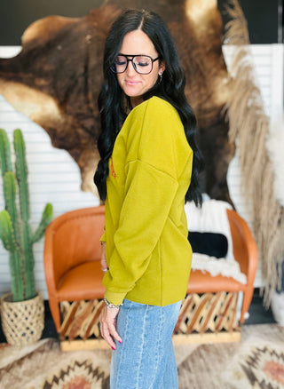 Luck Be Cowboy Pullover-Pullovers-2 Fly-Motis & Co Boutique, Women's Fashion Boutique in Carthage, Missouri