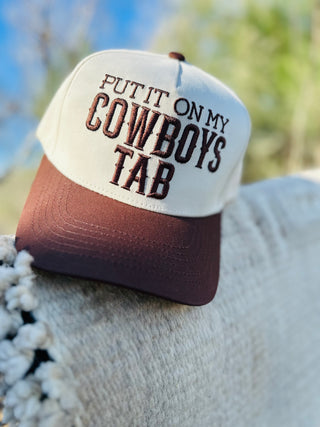Put It O My Cowboys Tab Canvas Cap-Hats-Summer Tees-Motis & Co Boutique, Women's Fashion Boutique in Carthage, Missouri