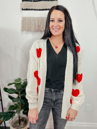 Heart Eyes Cardigan-Cardigans-Ave-Motis & Co Boutique, Women's Fashion Boutique in Carthage, Missouri