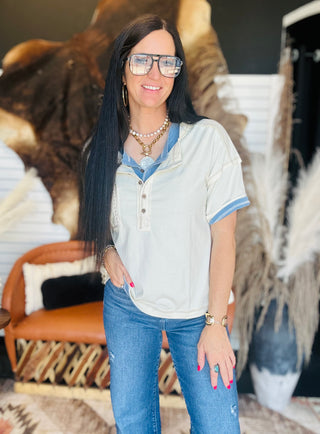 Mona Oversized Knit Top-Short Sleeves-Very J-Motis & Co Boutique, Women's Fashion Boutique in Carthage, Missouri