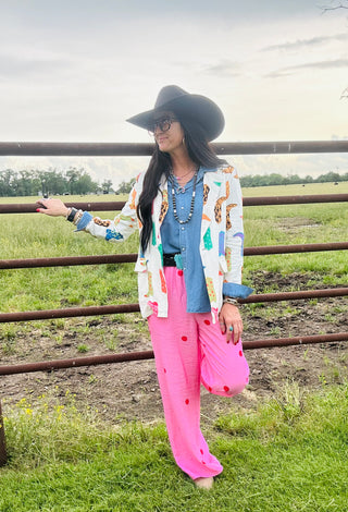 Loretta Western Boot Blazer-Blazers-Taelynn-Motis & Co Boutique, Women's Fashion Boutique in Carthage, Missouri