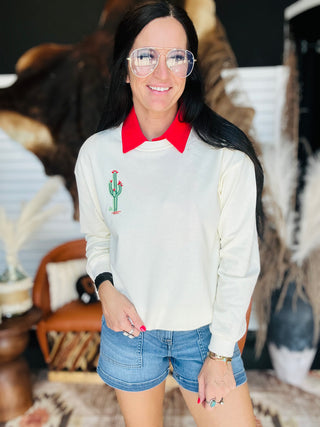 Evie Western Embroidered Pullover-graphic Sweatshirt-Taelynn-Motis & Co Boutique, Women's Fashion Boutique in Carthage, Missouri