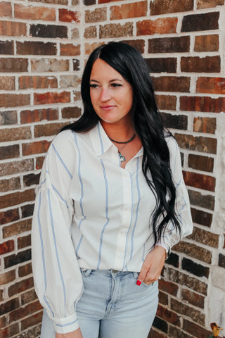 Nikki Drop Shoulder Button Up-Blouses-MOTIS-Motis & Co Boutique, Women's Fashion Boutique in Carthage, Missouri