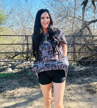 Check It Cowpoke Tee-Short Sleeves-2 Fly-Motis & Co Boutique, Women's Fashion Boutique in Carthage, Missouri