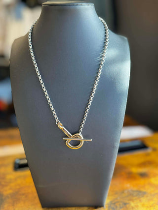 Two Tone Snaffle Bit Western Necklace-Necklaces-Westrian International-Motis & Co Boutique, Women's Fashion Boutique in Carthage, Missouri
