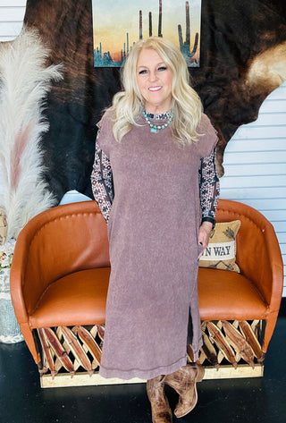 Maggie Mineral Wash Midi Dress-dress-HYFVE-Motis & Co Boutique, Women's Fashion Boutique in Carthage, Missouri