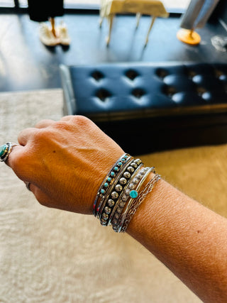 Nino Authentic Sterling Silver Cuff-Bracelets-Turquoise Heaven-Motis & Co Boutique, Women's Fashion Boutique in Carthage, Missouri