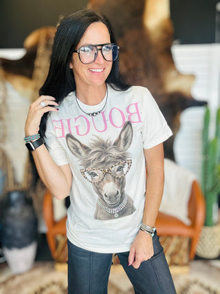 Bougie Donkey Short Sleeve Graphic Tee-Graphic Tees-J Coons-Motis & Co Boutique, Women's Fashion Boutique in Carthage, Missouri