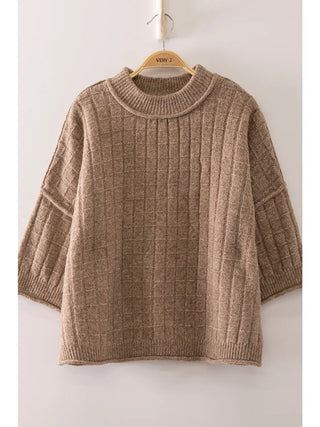 Jessie Short Sleeve Knit Sweater-Sweaters-Very J-Motis & Co Boutique, Women's Fashion Boutique in Carthage, Missouri