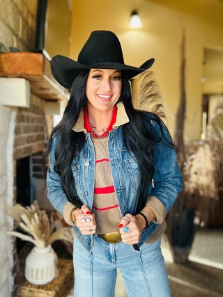 Hats Off Cowboy Hat Sweater-Sweaters-2 Fly-Motis & Co Boutique, Women's Fashion Boutique in Carthage, Missouri