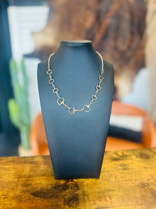 Tonto Graduated Horse Bit Necklace-Necklaces-Carol Su-Motis & Co Boutique, Women's Fashion Boutique in Carthage, Missouri