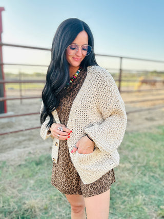 Monica Leopard Print Romper-Jumpsuits & Rompers-Very J-Motis & Co Boutique, Women's Fashion Boutique in Carthage, Missouri
