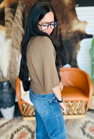 Sara Short Sleeve Knit Top