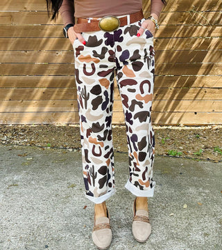Wes Western Camo Print Pants-Pants-Turquoise Haven-Motis & Co Boutique, Women's Fashion Boutique in Carthage, Missouri