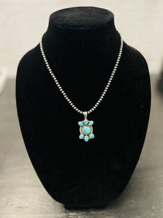 Hada Kingman Turquoise Pendant