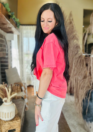 Stella Relaxed Red Star Tee-Graphic Tees-Pretty Bash-Motis & Co Boutique, Women's Fashion Boutique in Carthage, Missouri