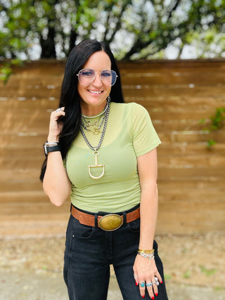 Brenda Basic Short Sleeve Mesh Top-Short Sleeves-Turquoise Haven-Motis & Co Boutique, Women's Fashion Boutique in Carthage, Missouri