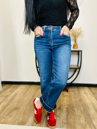 Risen High Rise Straight Trouser Jeans - The Dutton-Jeans-Risen-Motis & Co Boutique, Women's Fashion Boutique in Carthage, Missouri