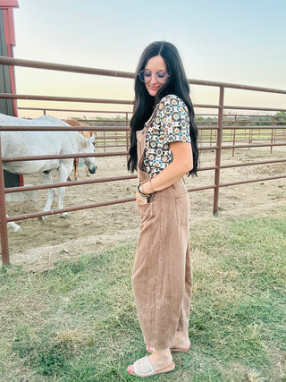Fin Mocha Barrel Overalls-Pants-ee: some-Motis & Co Boutique, Women's Fashion Boutique in Carthage, Missouri