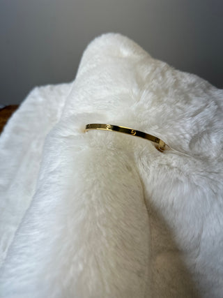 Gold Water Resistant Bangle Bracelet | The Nelson-Bracelets-Accessories Galore-Motis & Co Boutique, Women's Fashion Boutique in Carthage, Missouri