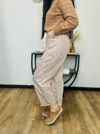 Stripe Patchwork Cropped Pants - Silas-Pants-Anniewear-Motis & Co Boutique, Women's Fashion Boutique in Carthage, Missouri