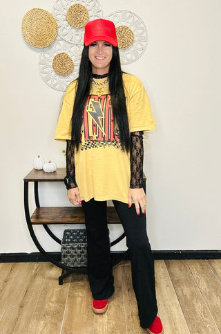 Chiefs Lightning Bolt Football Graphic Tee-Graphic Tees-Motis & CO-Motis & Co Boutique, Women's Fashion Boutique in Carthage, Missouri